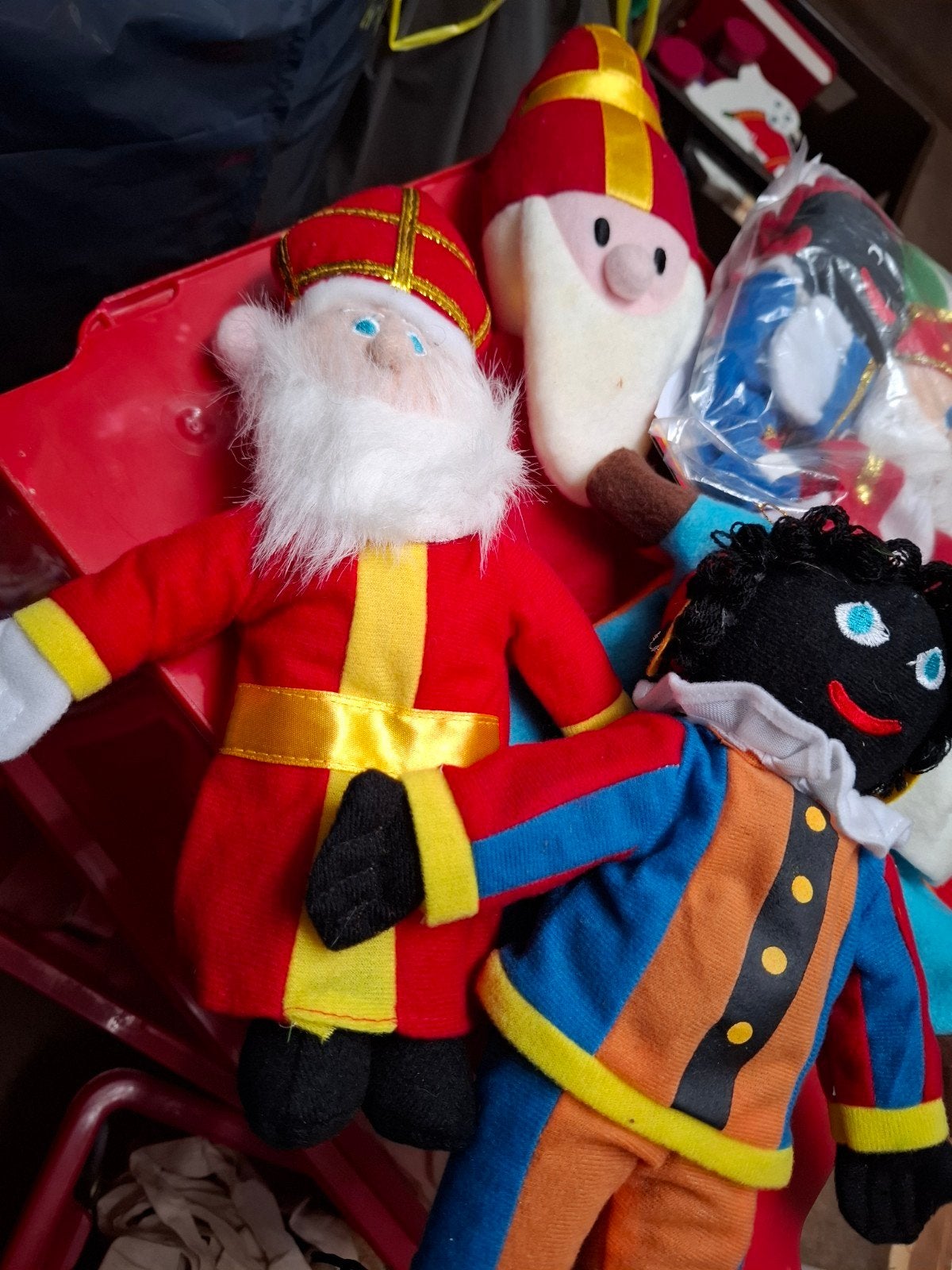 6 vilten Sinterklaas poppen, Diversen, Ophalen of Verzenden