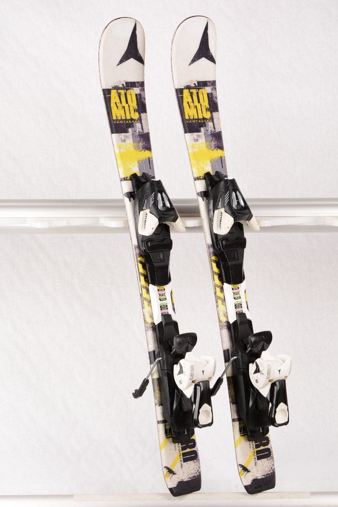 110 cm kinder ski's ATOMIC VANTAGE Jr., yellow + Atomic XTE, Gebruikt, Verzenden, 100 tot 140 cm, Carve