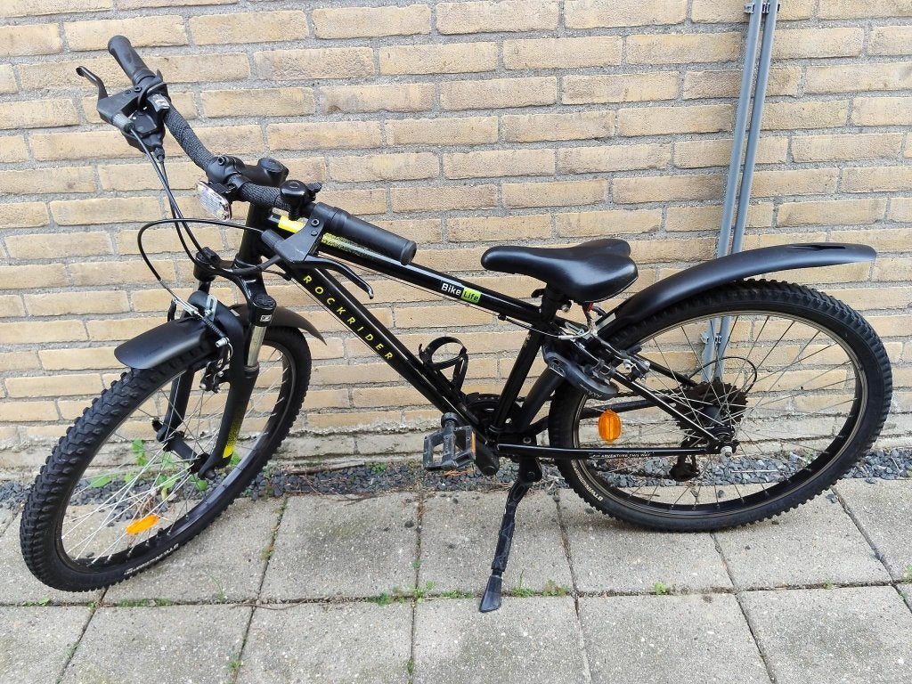 Te koop 24 inch rockrider mountainbike, Ophalen, Velgrem, Rockrider, Handrem