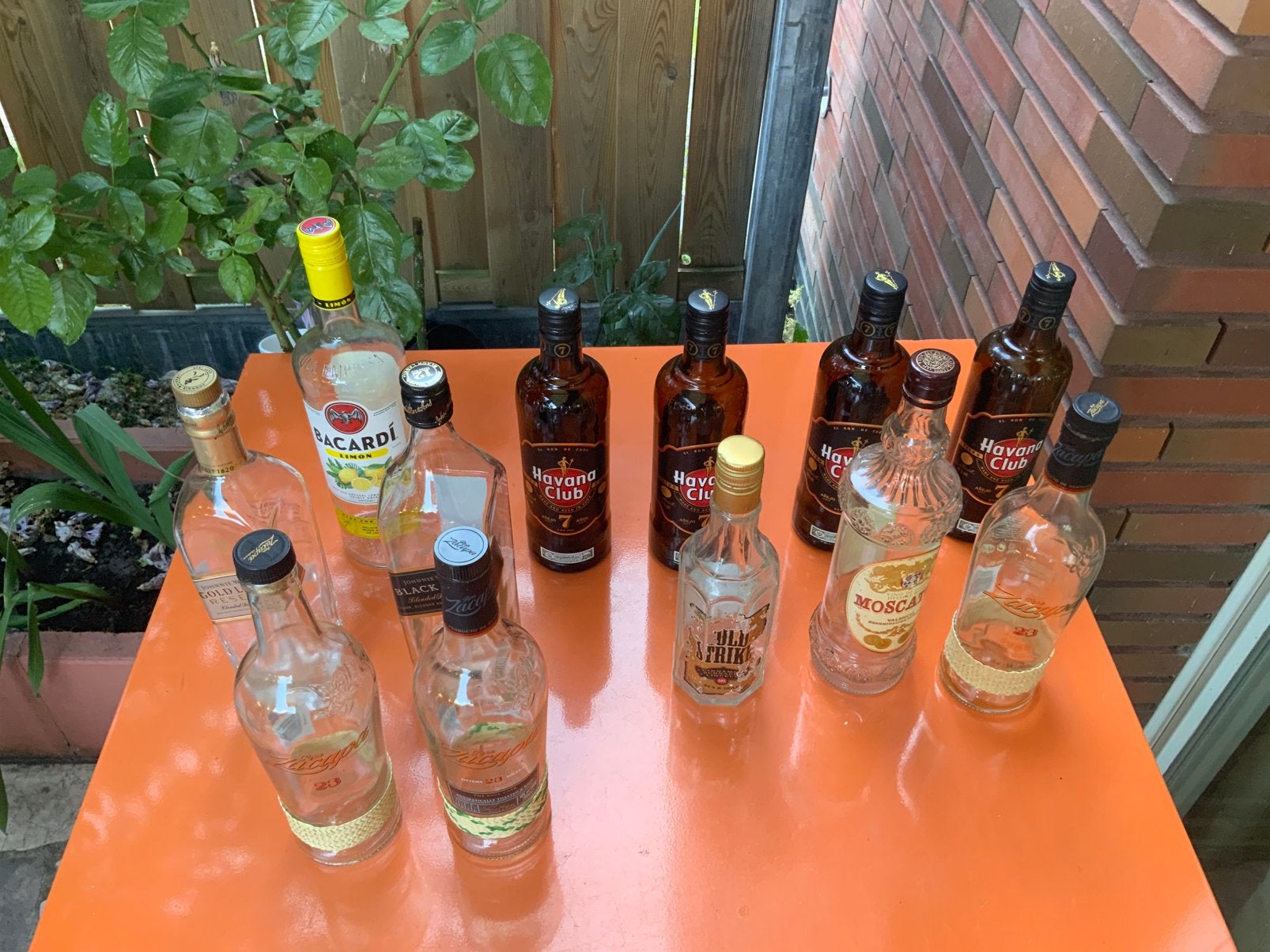 12 lege flessen v alcoholische drankjes, Ophalen, Zo goed als nieuw, Overige typen