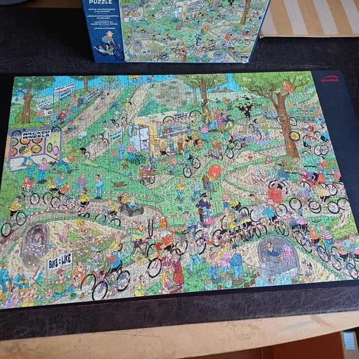 Jan van Haasteren Kampioenschap Veldrijden, Ophalen of Verzenden, 500 t/m 1500 stukjes, Zo goed als nieuw
