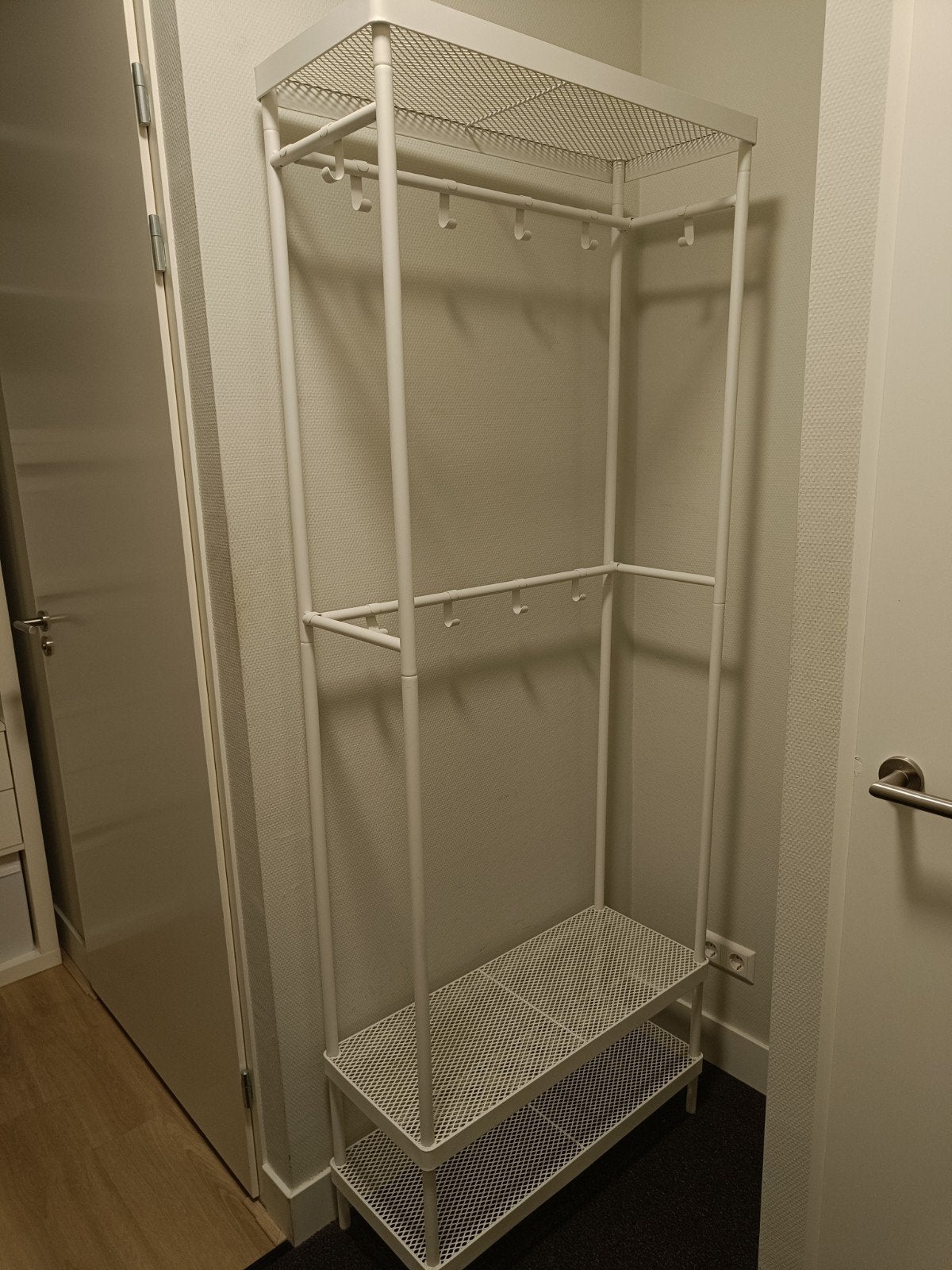 kapstok ikea mackepar wit, Ophalen, 200 cm of meer, Zo goed als nieuw, Metaal