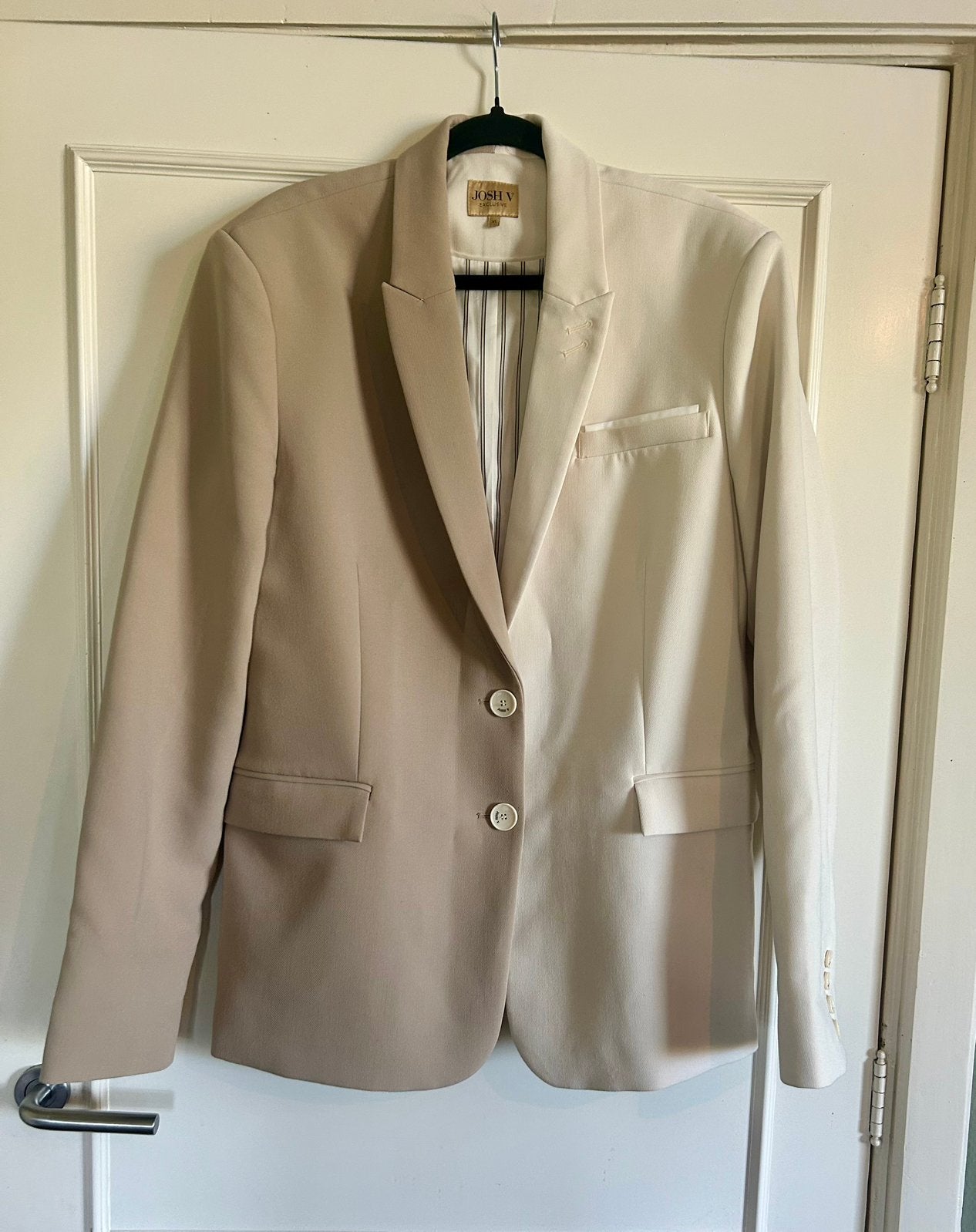 Light Mink Ecru JoshV, Josh V Suus two toned blazer in XL, Verzenden, Beige, Maat 46/48 (XL) of groter, Nieuw