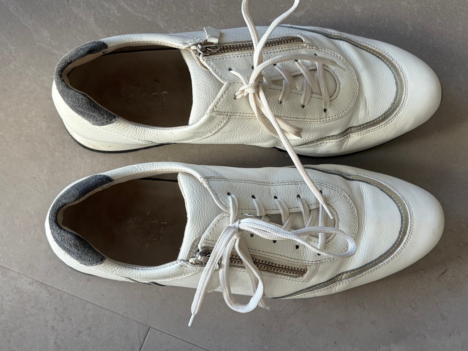 Gabor witte leren sneakers, maat 41H, Kleding | Dames, Schoenen, Gedragen, Sneakers of Gympen, Wit, Ophalen of Verzenden