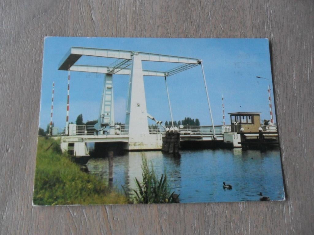 Badhoevedorp-Sloten  brug over ringvaart 1975, Verzamelen, Ansichtkaarten | Nederland, Verzenden, 1960 tot 1980, Gelopen, Friesland