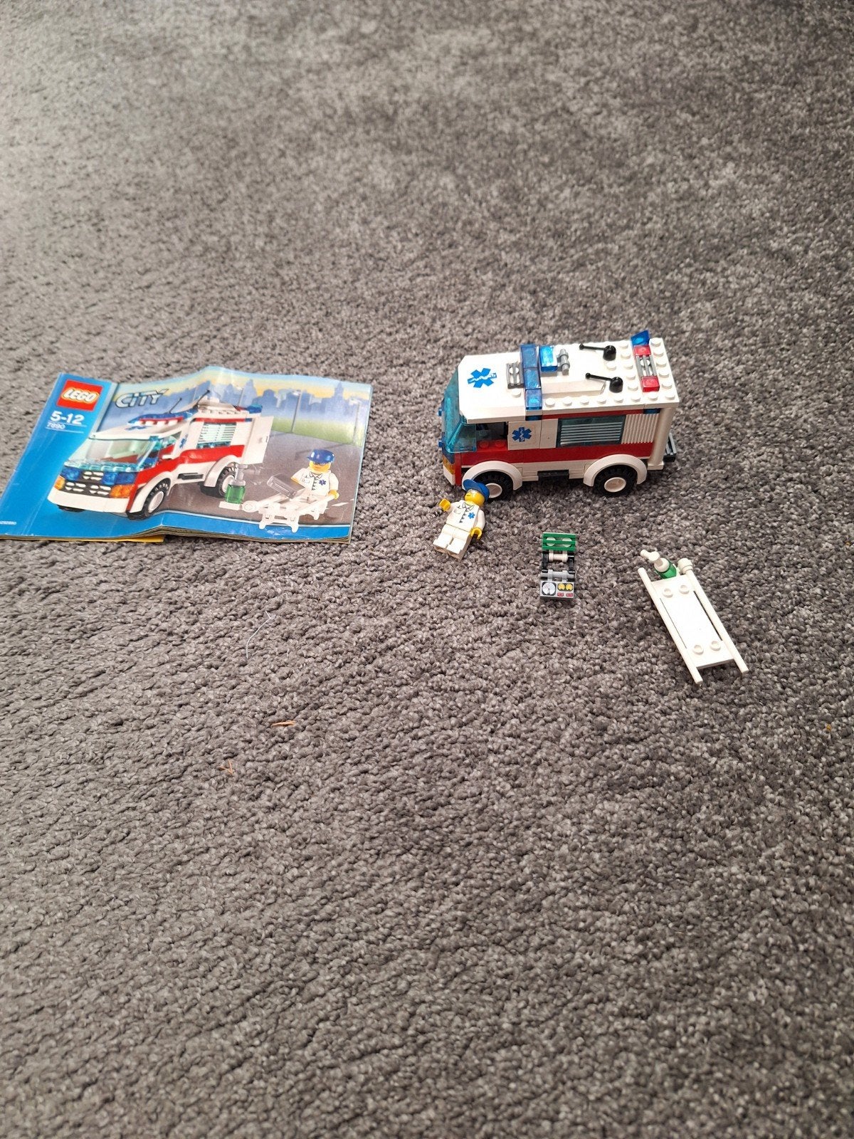 Lego City Ambulance 4431 met minifiguur en brancard, Lego, Ophalen of Verzenden, Inclusief instructies, Complete set