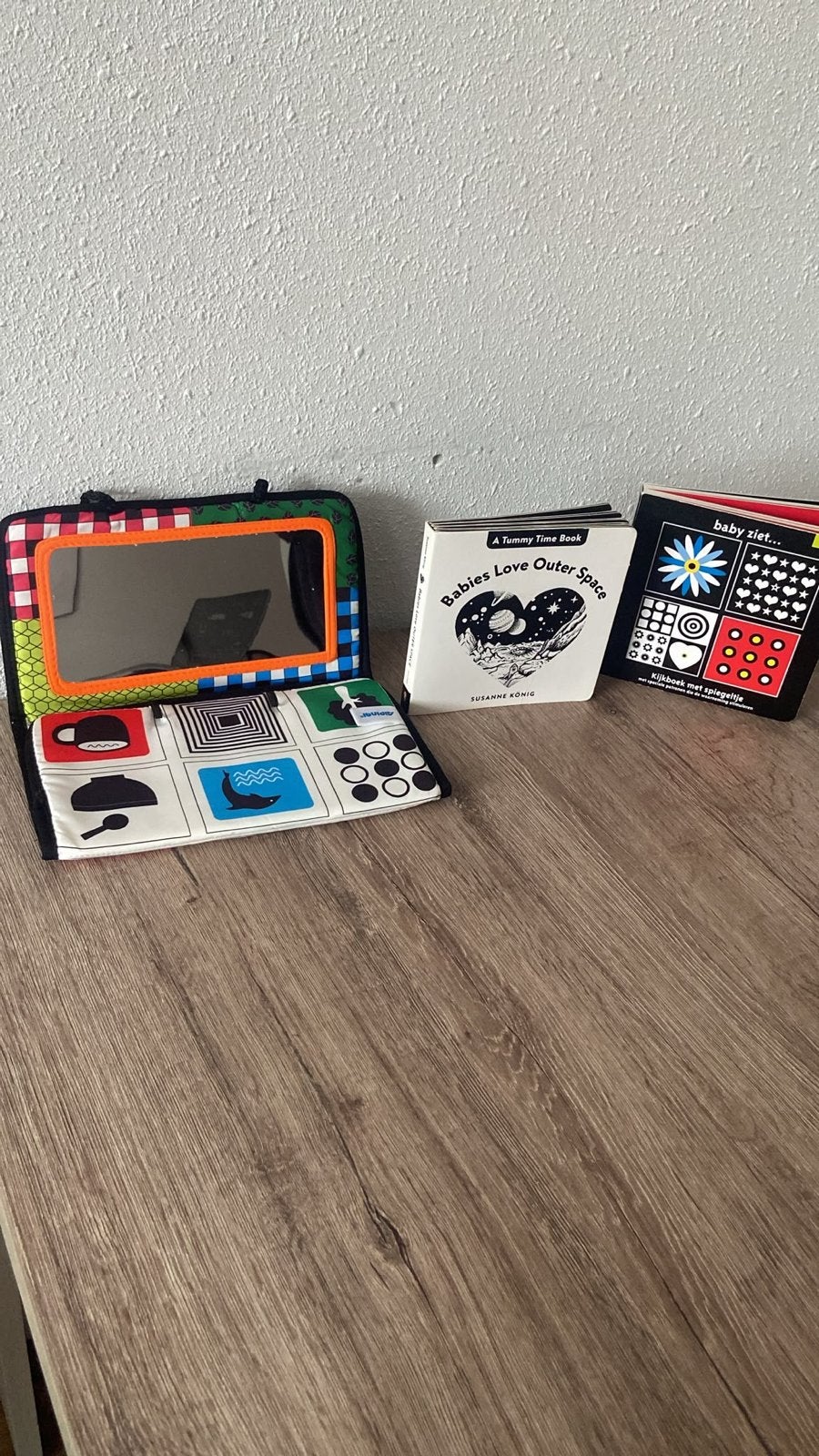 Baby tummy time spiegel en kijkboekjes, Kinderen en Baby's, Ophalen, Zo goed als nieuw, Overige typen