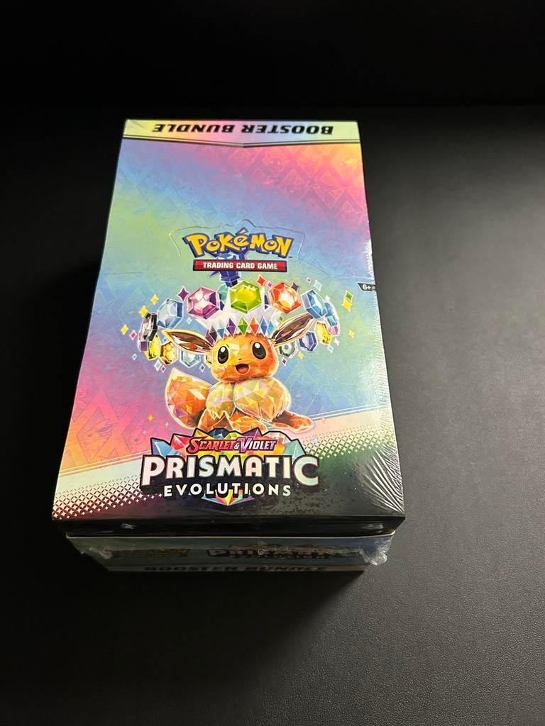 Pokémon Prismatic Evolutions Booster Bundle Display, Ophalen of Verzenden, Zo goed als nieuw, Boosterbox, Foil