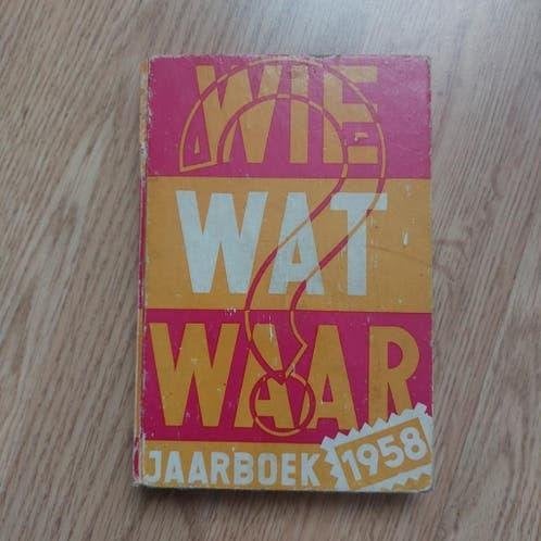 Wie Wat Waar Jaarboek 1958, Ophalen of Verzenden, Gelezen