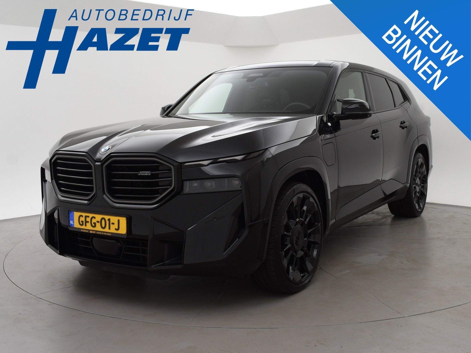 BMW XM PHEV 50e 30 kWh 476 PK *BTW* + 23 INCH | TREKHAAK | D, Auto's, BMW, Gebruikt, Zwart, Bedrijf, Hybride Elektrisch/Benzine