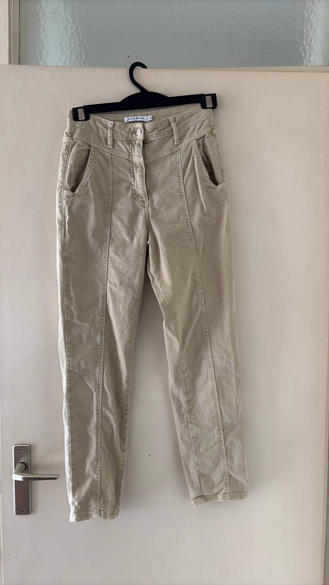Je suis Aimée broek Hailey zand/khaki (Maat 36), Kleding | Dames, Beige, Ophalen of Verzenden, Maat 36 (S), Lang