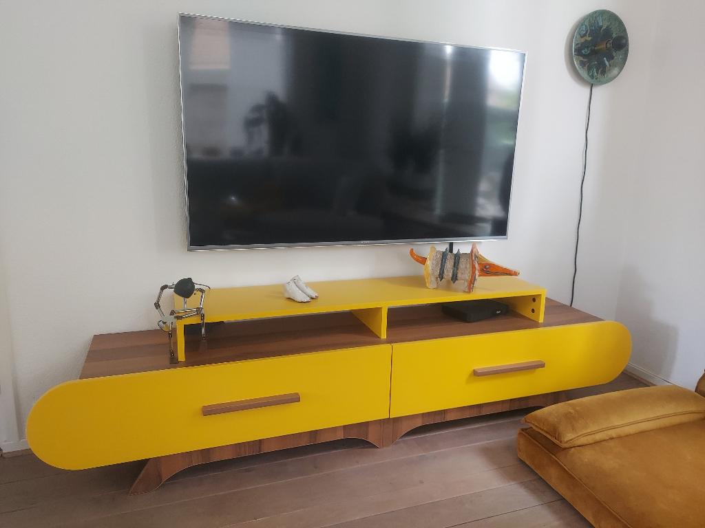 Tv kast, Ophalen, Zo goed als nieuw, 200 cm of meer, Minder dan 100 cm