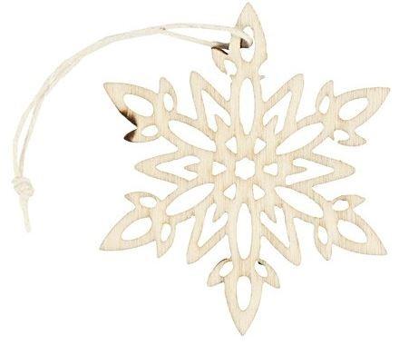 Made of Wood houten hangende ornament Ø 6,6 cm dikte 2 mm, ., Nieuw, ., Overige merken