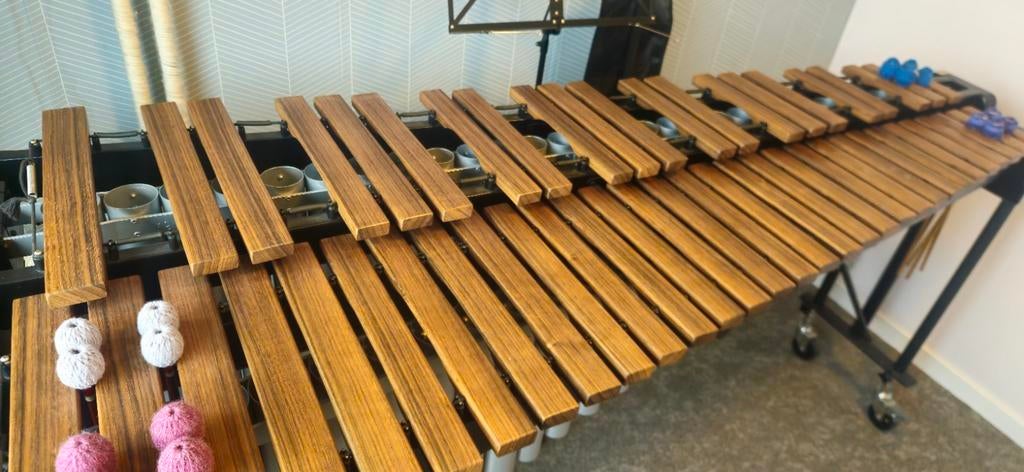 Marimba 4 1/3 octaaf, Padouk, Bergerault, demontabel, Ophalen, Gebruikt, Melodische percussie