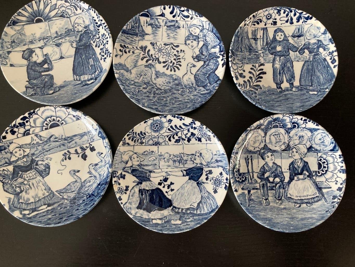 6 Royal Bosch bordjes, Antiek en Kunst, Ophalen of Verzenden
