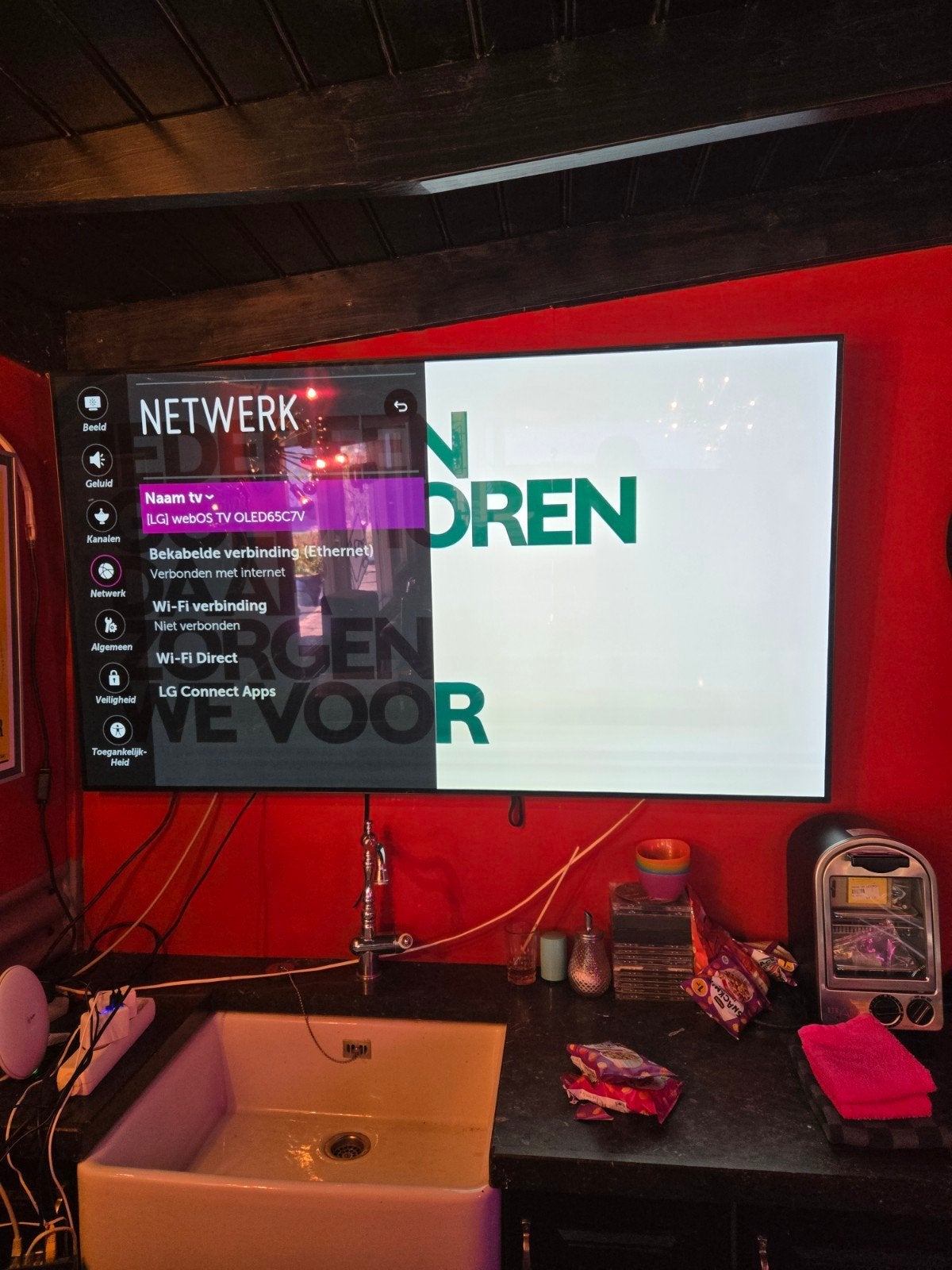 LG OLED 65C7V 65 inch 4K Smart TV, OLED, Ophalen of Verzenden, Zo goed als nieuw, 100 Hz