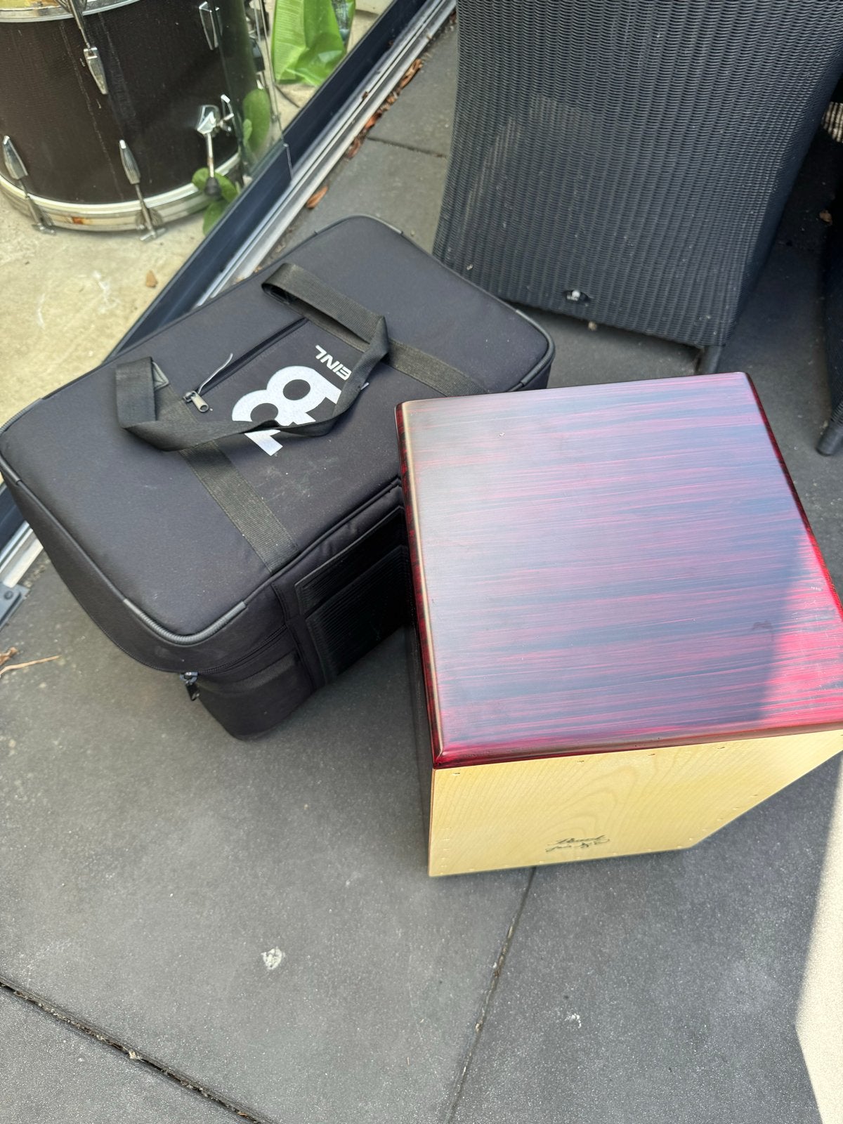 Mooie Pearl Cajon met koffer - Zo goed als nieuw, Ophalen of Verzenden, Zo goed als nieuw, Overige soorten