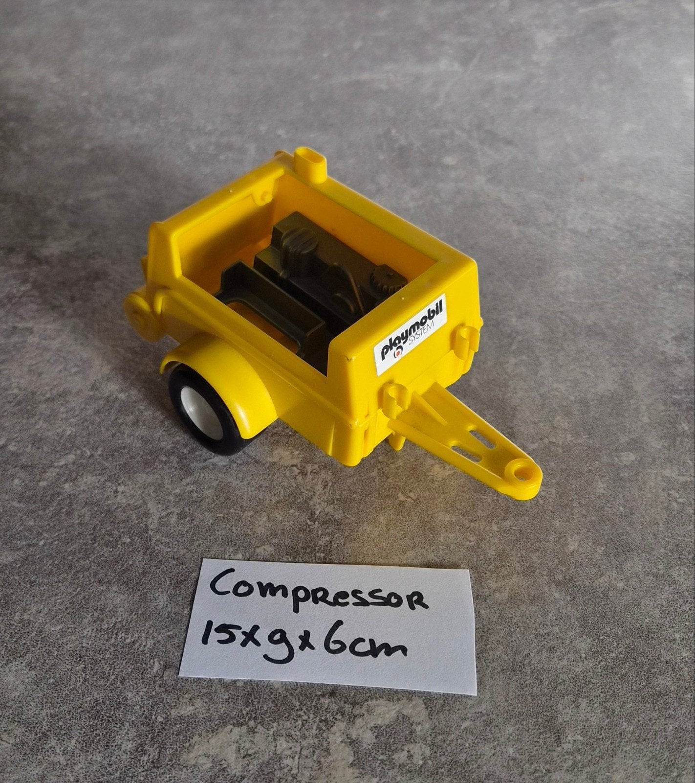 Playmobil Compressor Aanhanger - Geel (1978), Ophalen of Verzenden