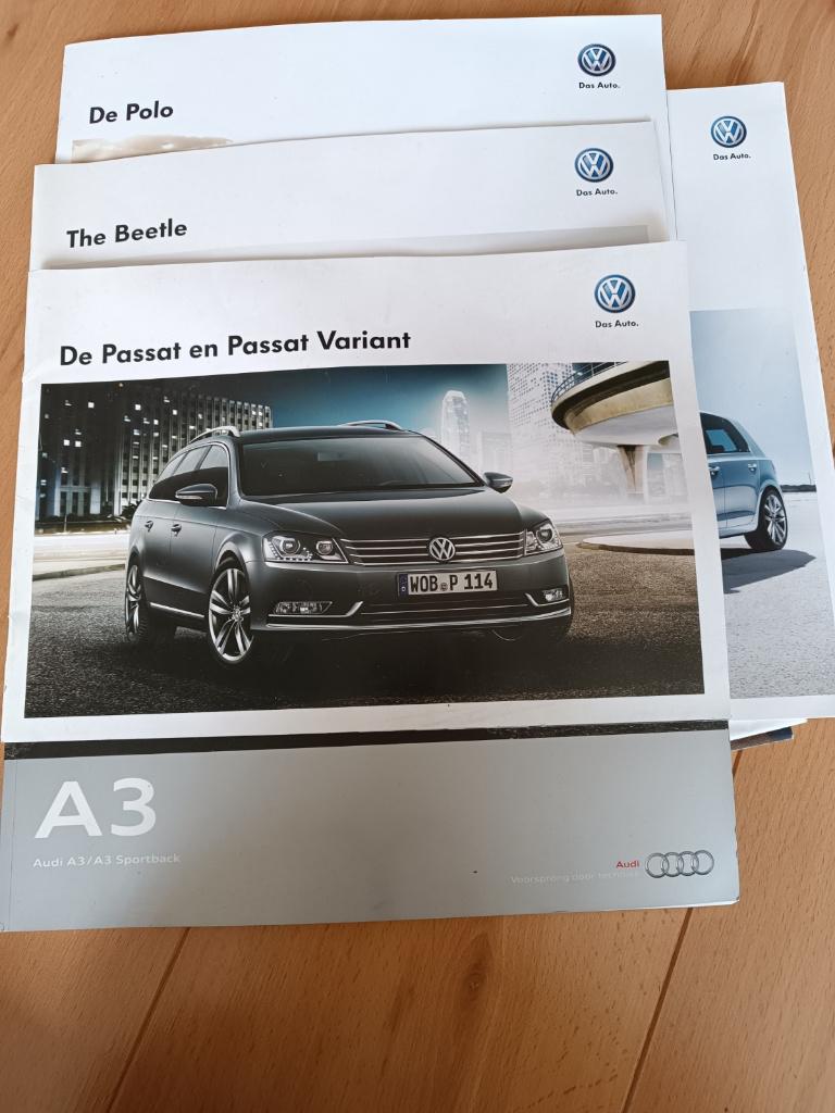 Vw Polo Beetle Passat Audi A3 folders 2011, Ophalen of Verzenden, Zo goed als nieuw, Volkswagen