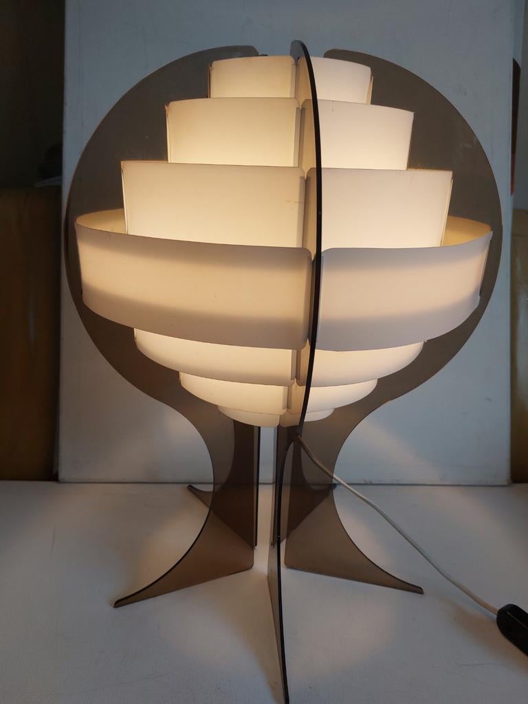 Bijzondere vintage Brylle jacobsen jr70 lamp, Kunststof, Gebruikt, 50 tot 75 cm, Ophalen of Verzenden