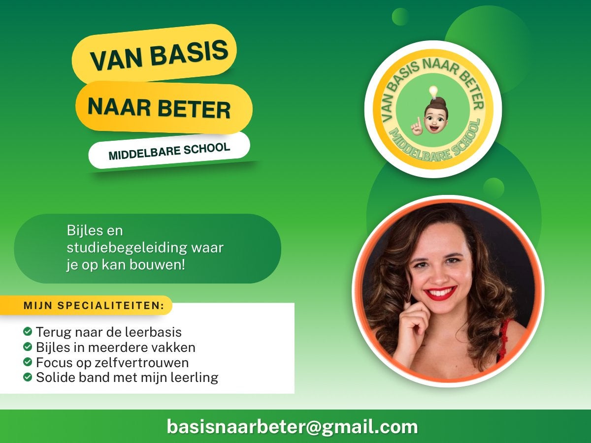 Van Basis naar Beter | Bijles Middelbare School, Bijles