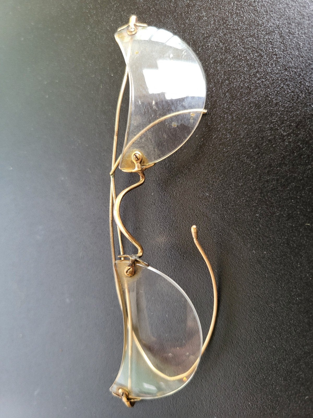 Zeldzame Antieke Knijpbril (Pince-Nez) – Halve Maan Glazen –, Antiek en Kunst, Ophalen of Verzenden