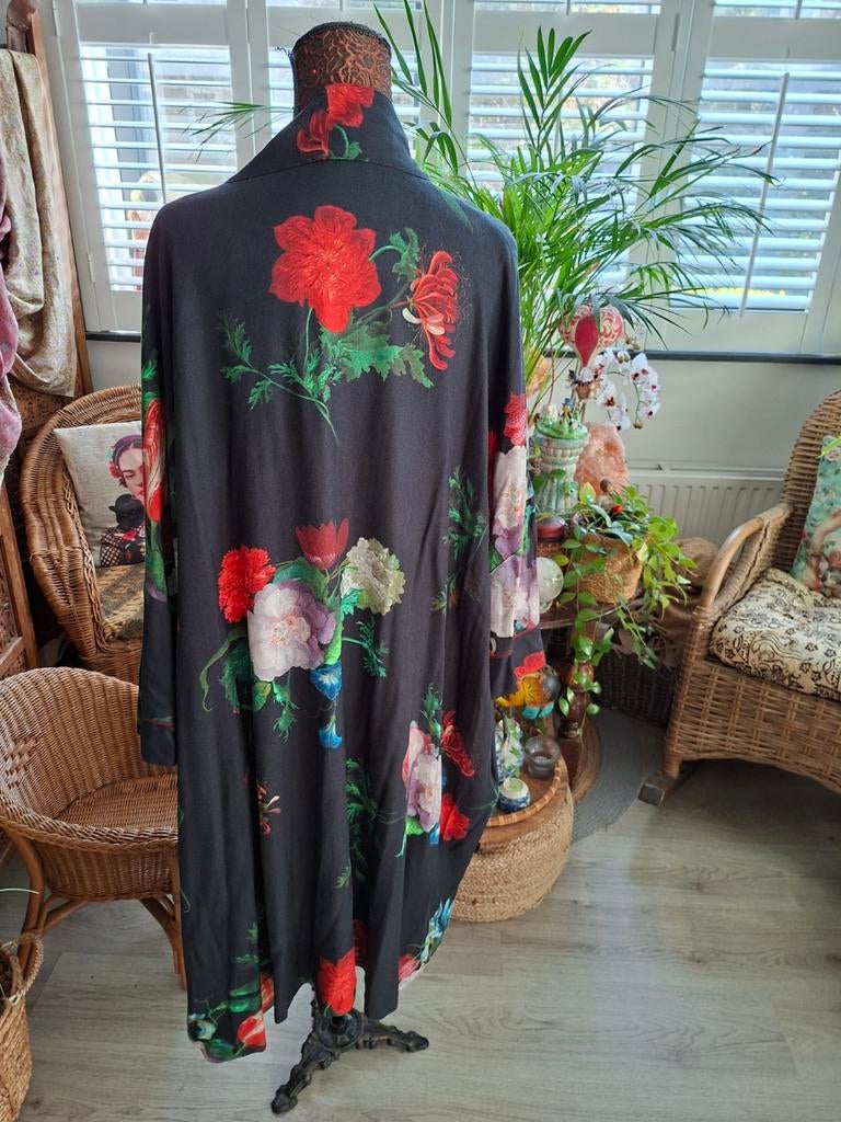 Nieuw!MILJUSCHKA/Mooie kimono jas/vest(oude meestersprint)XL, Miljuschka by Wehkamp, Ophalen of Verzenden, Nieuw