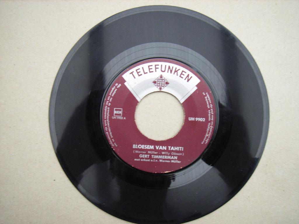 Gert Timmerman Bloesem van Tahiti- Duizend Mijlen, Gebruikt, Single, Ophalen of Verzenden, 1960 - 1969