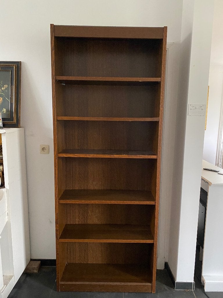 Hoge boekenkast 205cm, Ophalen, 50 tot 100 cm, Met lade(s), 150 tot 200 cm