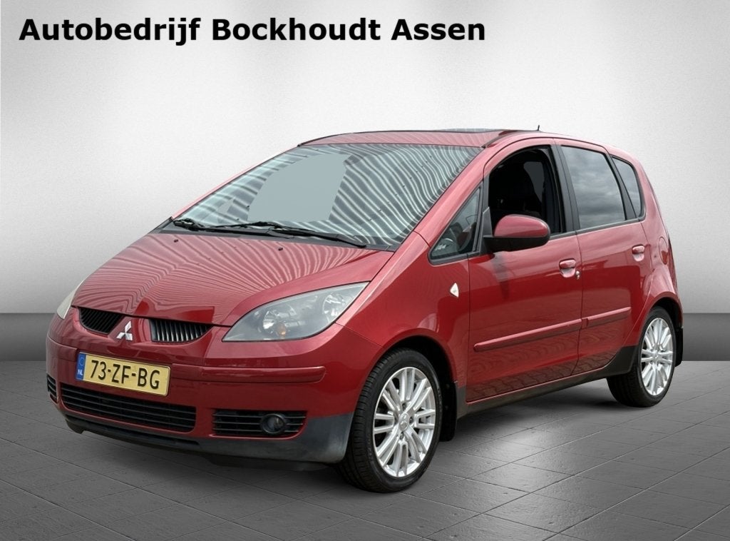 Mitsubishi Colt 1.5 Sky | Dubbel Open Dak | Airconditioning, Auto's, Mitsubishi, 970 kg, Stof, Zwart, 4 cilinders