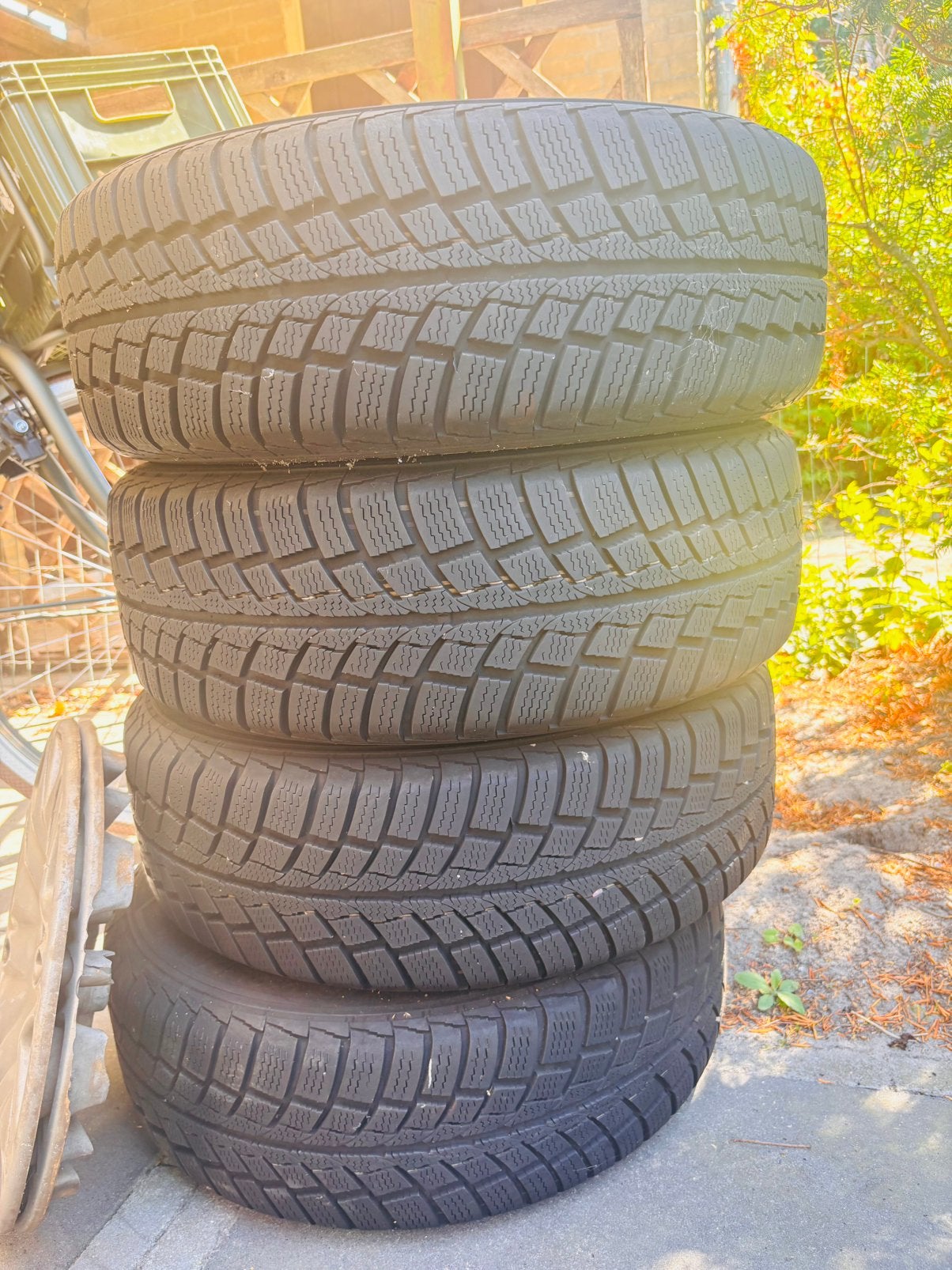 Blackstone winterbanden 185/60 R14 Alaska incl Lancia velgen, Ophalen, 14 inch, Gebruikt, Banden en Velgen