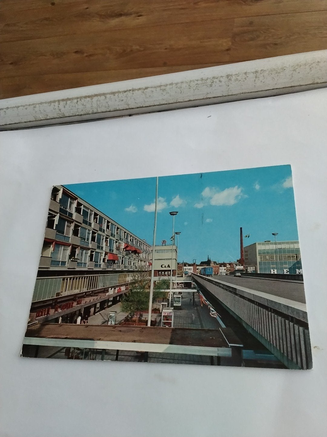 Vintage Ansichtkaart Vlaardingen Winkelcentrum Liesveld, Ophalen of Verzenden, 1960 tot 1980, Gelopen, Zuid-Holland