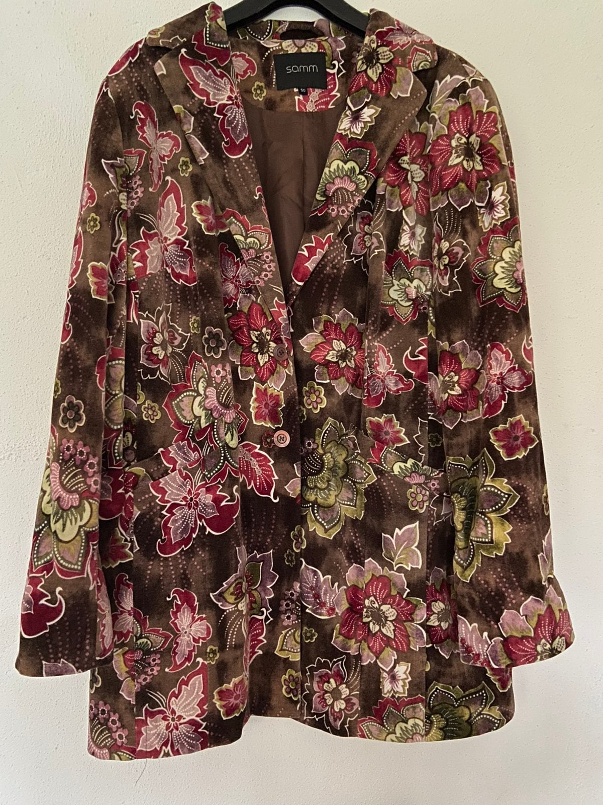 SAMM Jas met Leuke Print - Maat 50 - Zo Goed Als Nieuw, Kleding | Dames, Ophalen of Verzenden, Zo goed als nieuw, Jas of Mantel