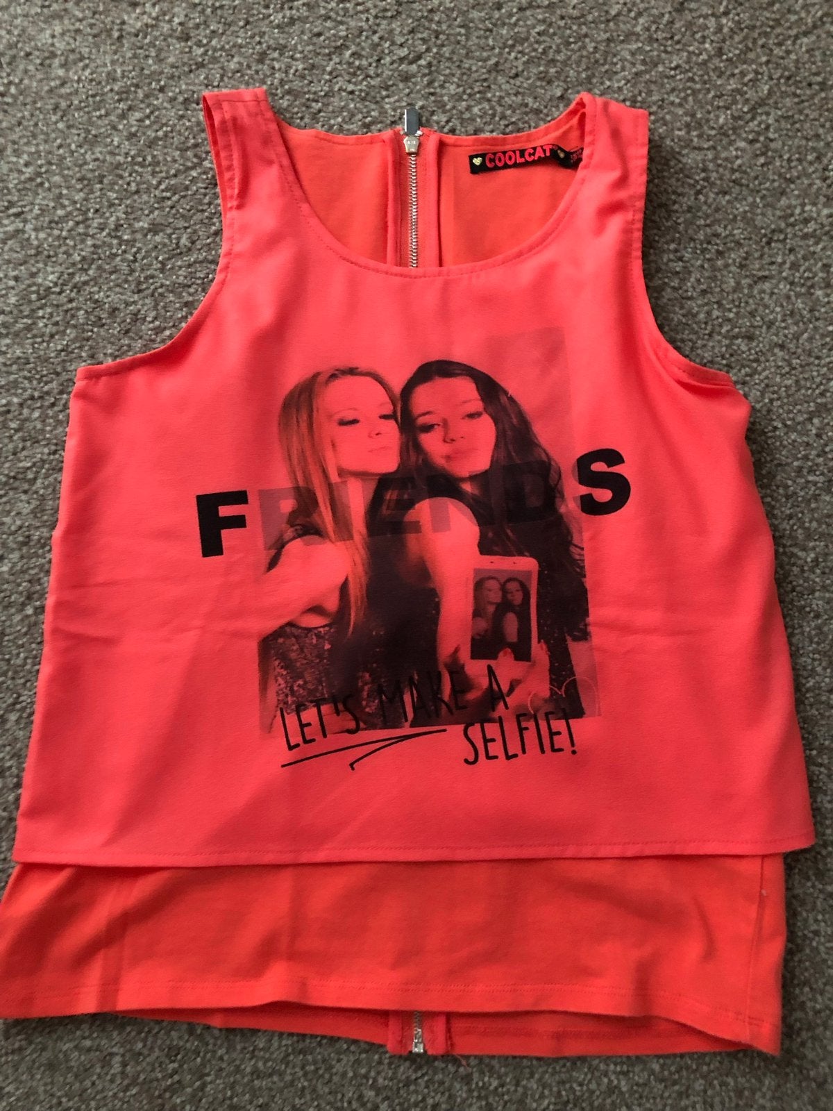 Mouwloos topje Coolcat mt 158/164, Ophalen of Verzenden, Zo goed als nieuw, Meisje, Shirt of Longsleeve