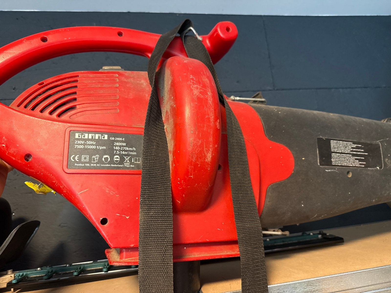 Gratis werkende bladblazer - Gamma GB-2400-4, Tuin en Terras, Ophalen, Gebruikt, Elektrisch, Handgedragen