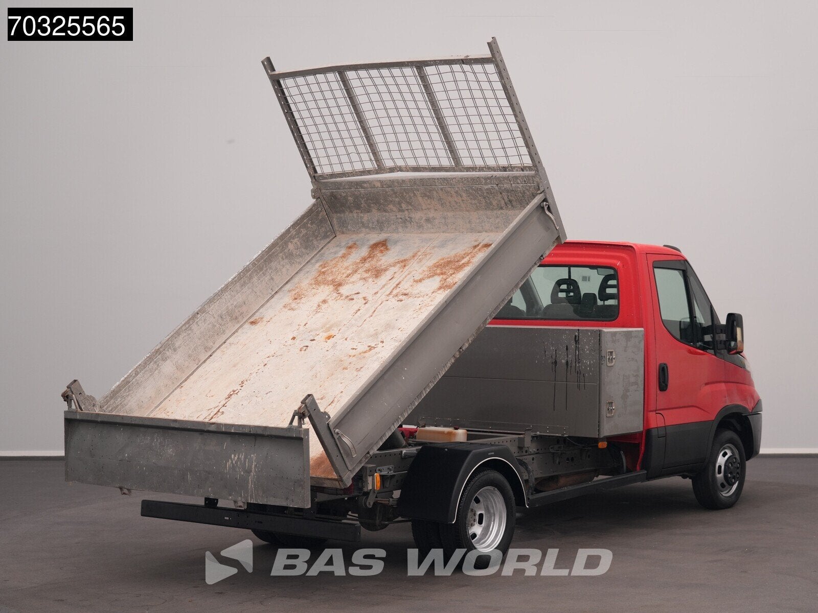Iveco Daily 35C12 Kipper met Kist Dubbellucht 3,5t Trekhaak, Auto's, Bestelauto's, Gebruikt, Euro 6, Iveco, Leder
