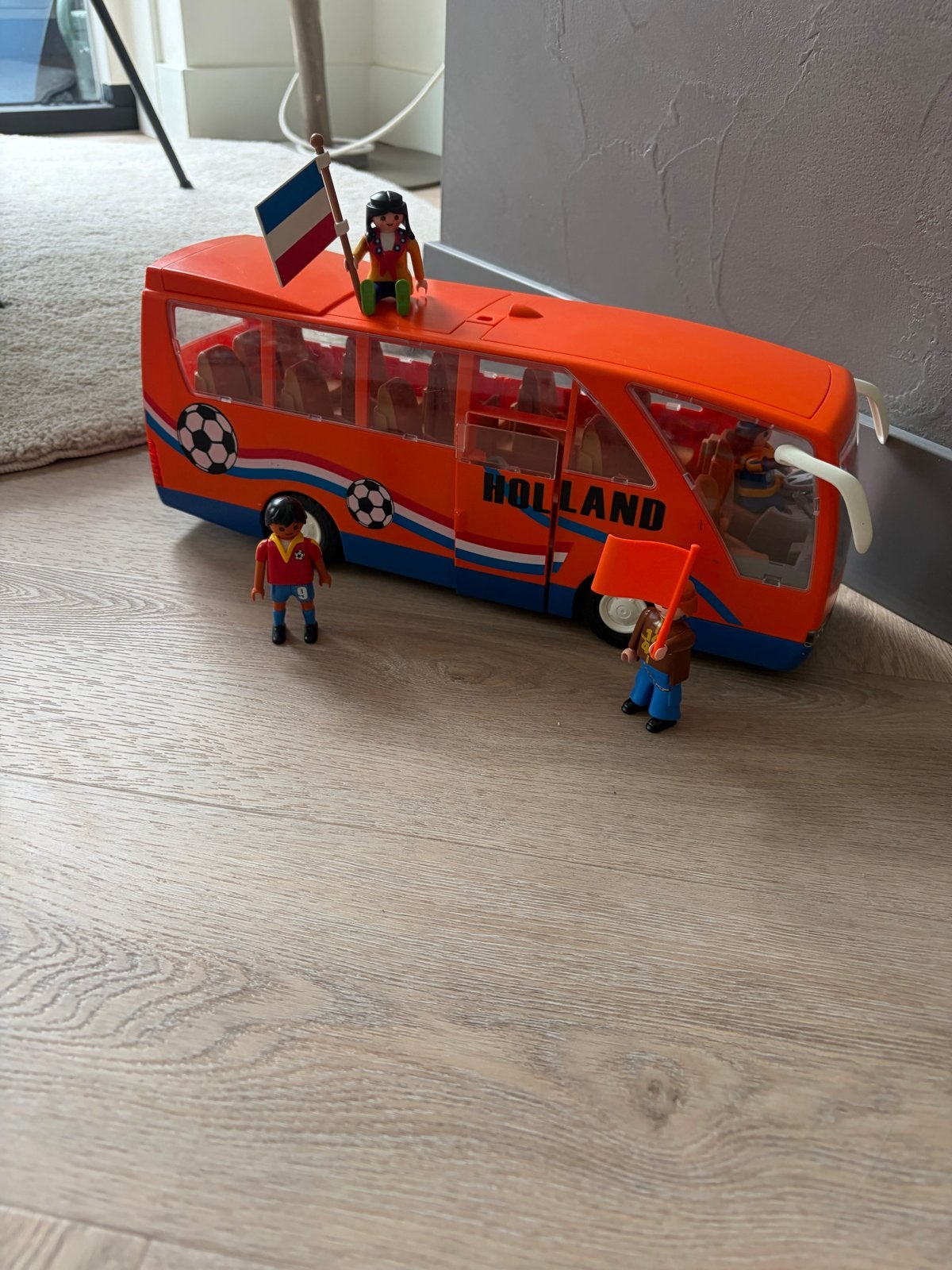 Playmobil Nederland bus met figuren, Kinderen en Baby's, Gebruikt, Complete set, Voertuig, Ophalen of Verzenden