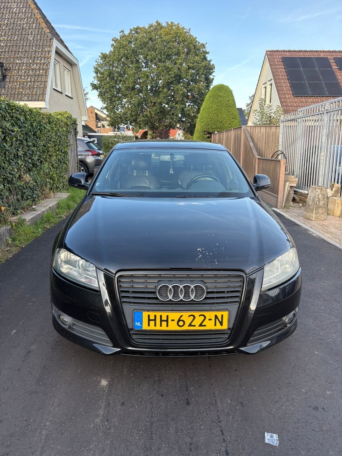 Audi A3 1.6 Sportback 75KW 2009 apk 3/2027 leder interieur, Voorwielaandrijving, Stoelverwarming, Zwart, 1200 kg