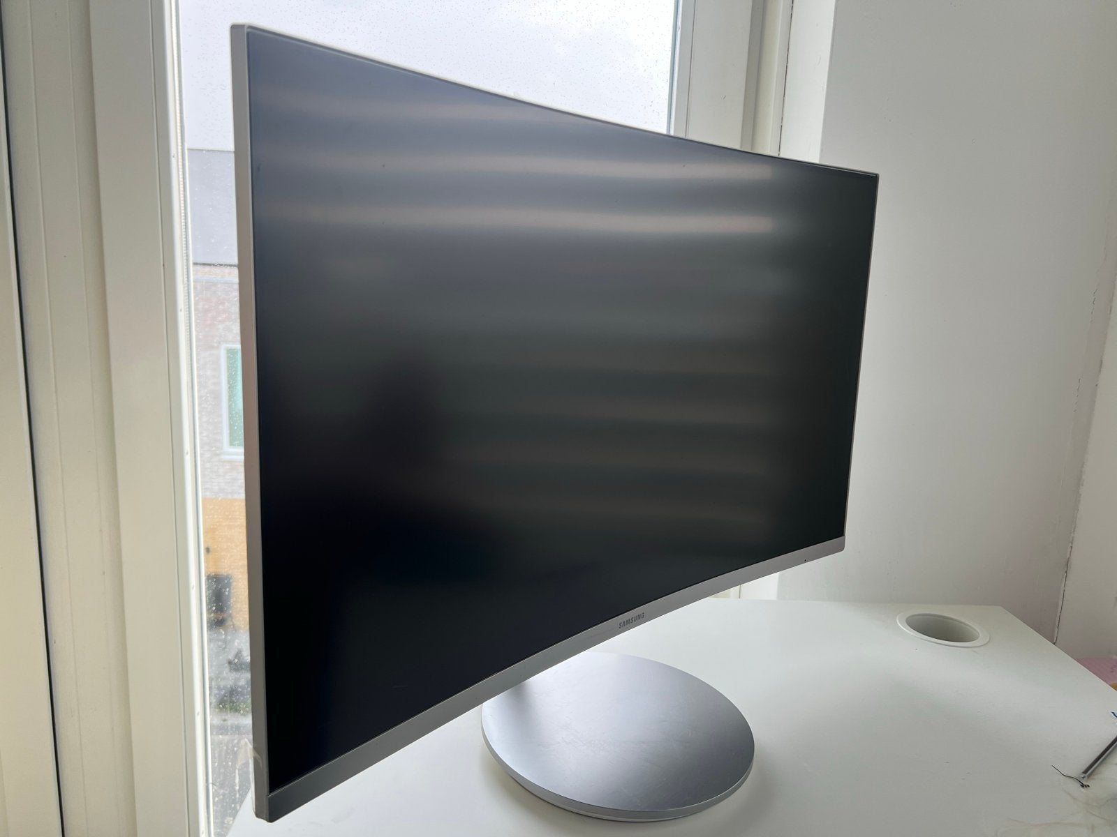 Samsung CF591FD 27 inch Curved Full HD Monitor, Ophalen, Gebruikt, 3 tot 5 ms, Curved