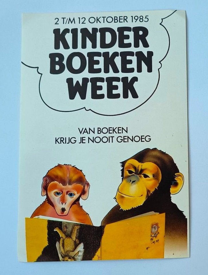 Sticker Kinderboekenweek 1985, Verzamelen, Ophalen of Verzenden, Zo goed als nieuw, Overige typen