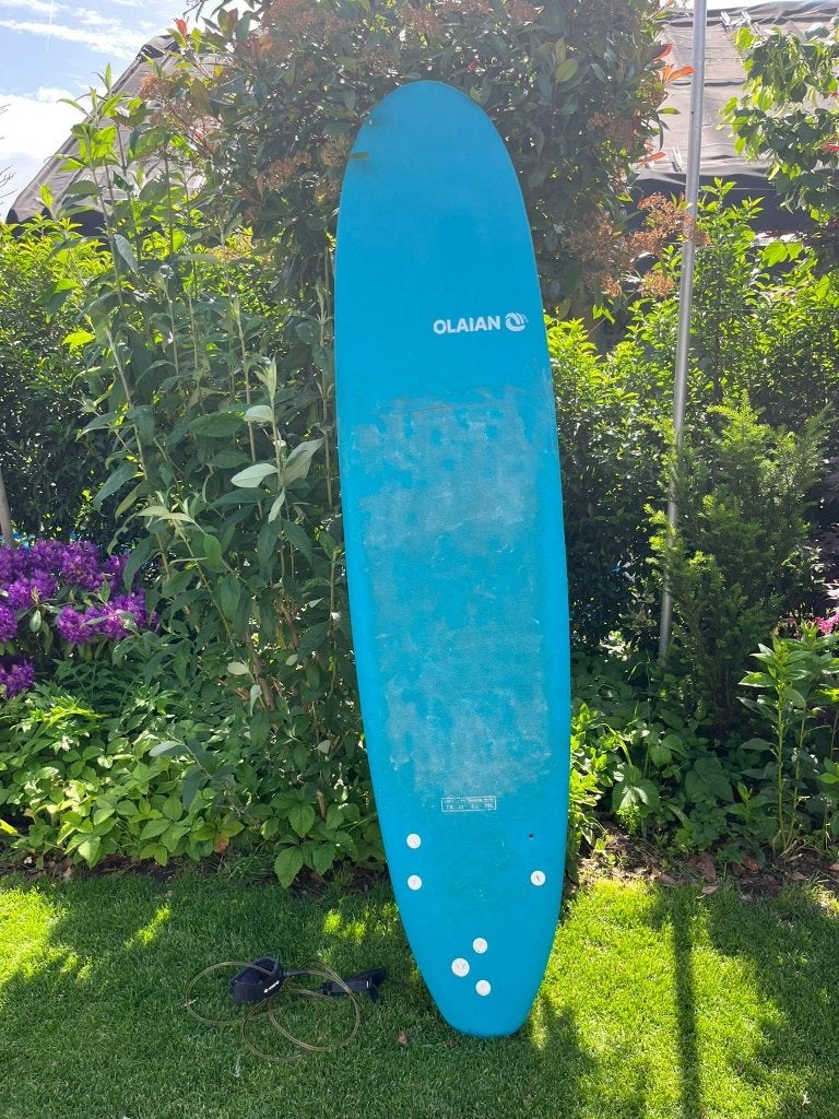 Surfplank 7'8, Watersport en Boten, Ophalen, Gebruikt, Longboard, Met koord