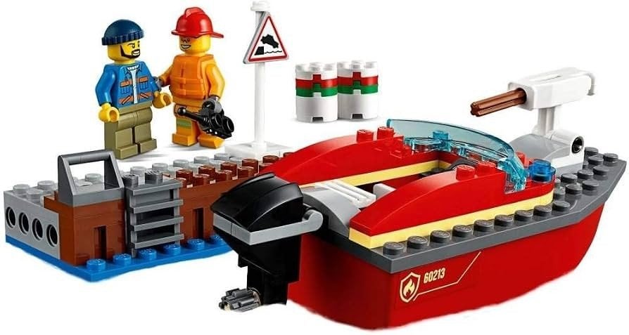 Lego City Brand Aan De Kade - (60213), Kinderen en Baby's, Speelgoed | Duplo en Lego, Ophalen of Verzenden, Zo goed als nieuw