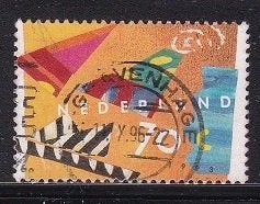 4878 - Nederland nvph 1547 gestempeld , Wenszegel, Verzenden, Na 1940, Gestempeld
