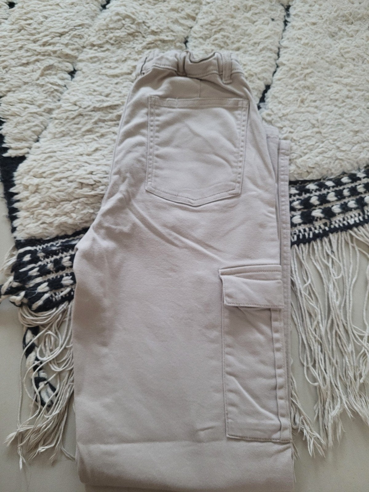 Kids only worker broek 152 beige cargo gaaf meisjes, Broek, Gebruikt, Meisje, Kids Only