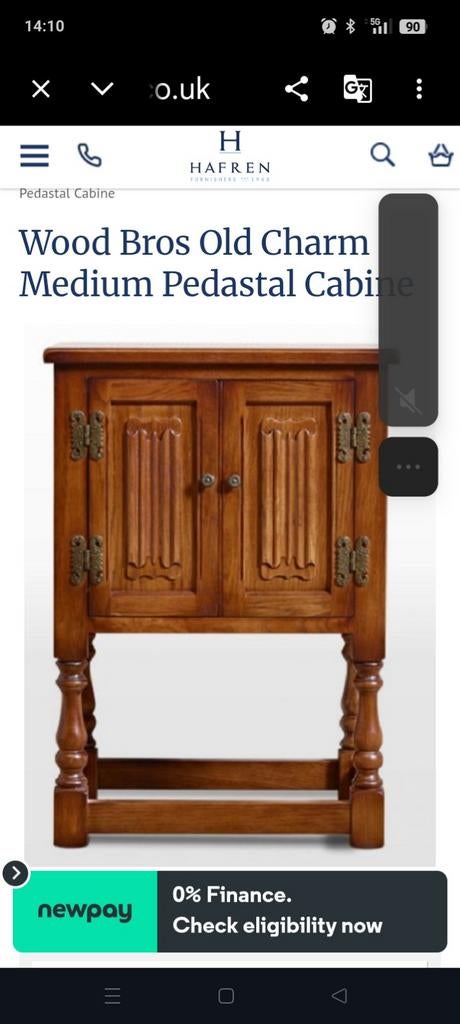 Wood Bros Old Charm Pedestal Kastje, Ophalen of Verzenden, Gebruikt