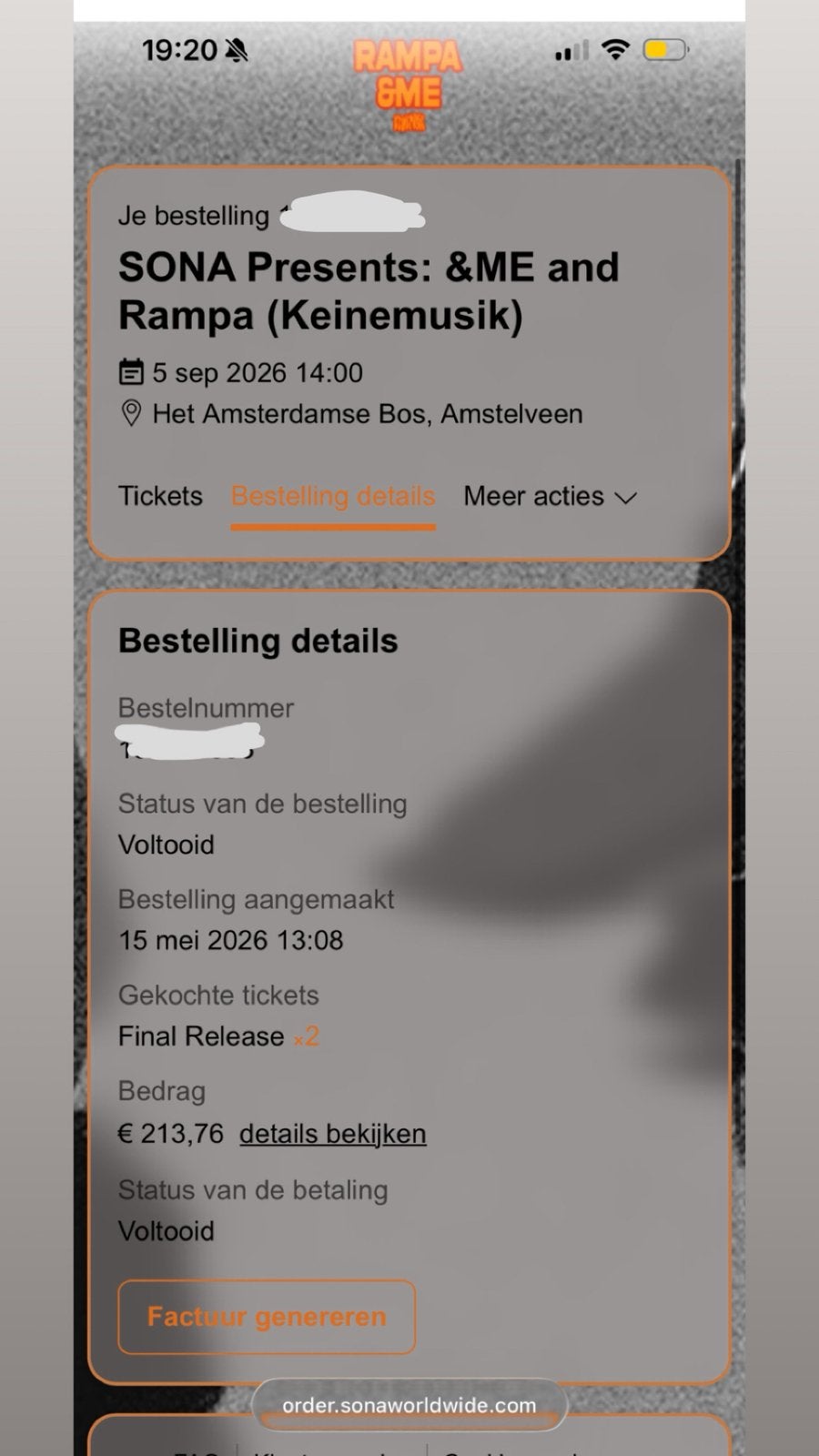2x Keinemusik 2026 Amsterdamse Bos, Ophalen of Verzenden, Zo goed als nieuw, IMac, Onbekend