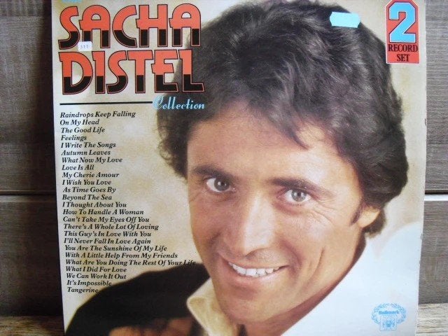 Sacha Distel "The Sacha Distel Colection" dblLP, Cd's en Dvd's, Vinyl | Pop, Zo goed als nieuw, Beschermende buitenhoes, Complilatie