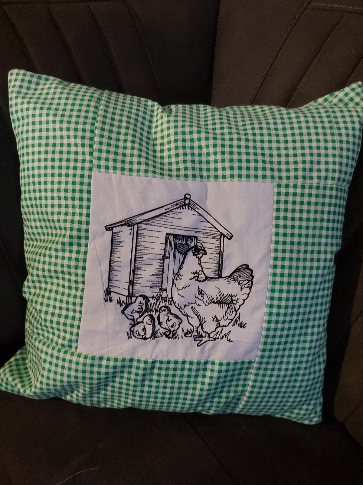 Hoe leuk is dit!
Een mooie kussenhoes van 40x40cm met een pr, Nieuw, Ophalen of Verzenden, Handgemaakt, Vierkant