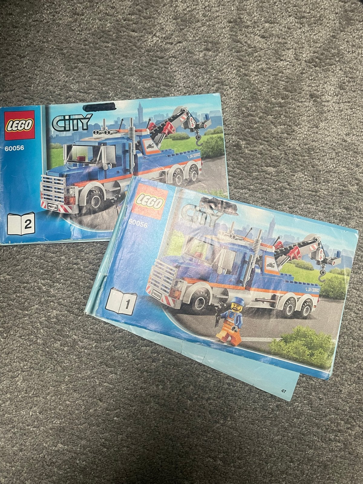 Lego City Takelwagen 60056 met minifiguur en instructies, Ophalen, City, Lego, Zo goed als nieuw