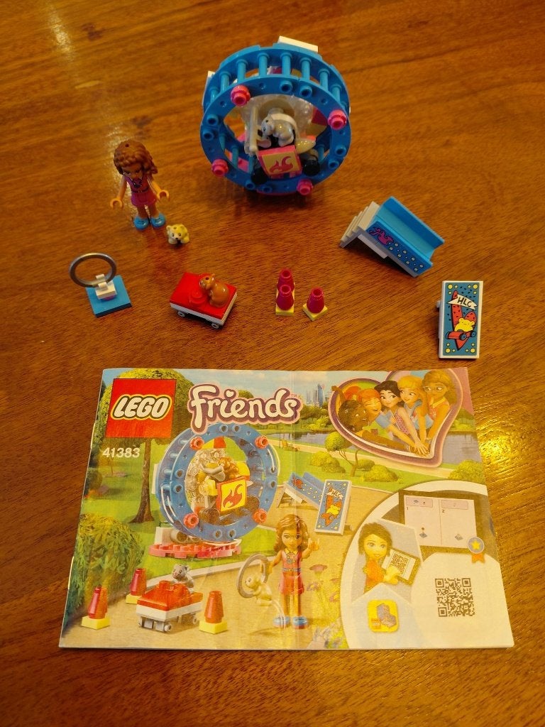 Lego friends 41383 Olivia’s hamsterspeelplaats, Lego, Ophalen of Verzenden, Zo goed als nieuw, Complete set